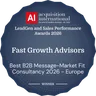 Badge du vainqueur, LeadGen and Sales Performance Awards 2026 d’Acquisition International